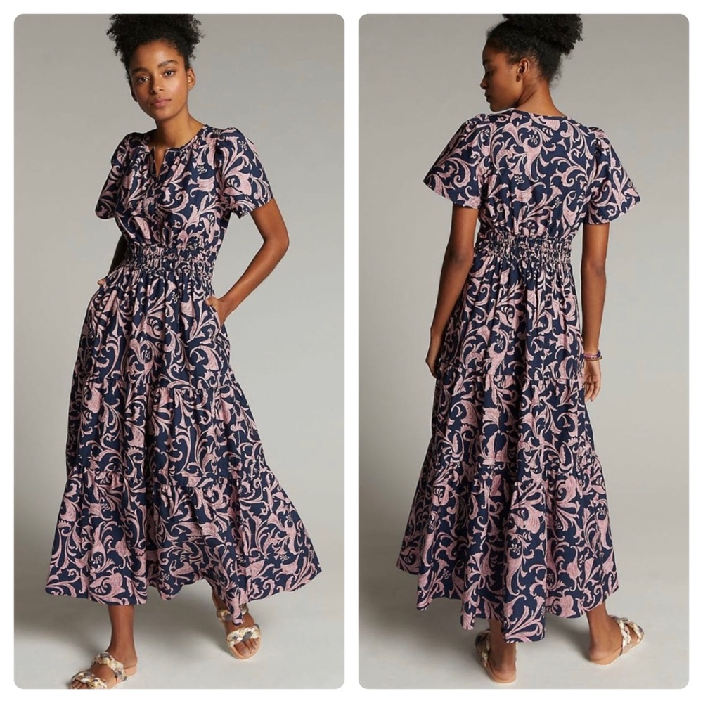 Anthropologie Somerset Maxi in abstract print